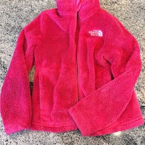 Girls North Face Fleece Sherpa Jacket XS (6)